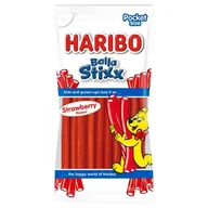 Cukierki - Haribo Balla Stixx Żelki owocowe truskawka 80 g - miniaturka - grafika 1