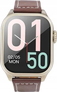 Hoco Y17 Złoty/Brązowy - Smartwatch - miniaturka - grafika 1