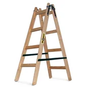 Drabiny - DRABEST Drabina drewniana malarska 2x4 stopniowa 150 kg - miniaturka - grafika 1