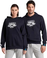 Bluzy męskie - Arena Bluza z kapturem polarowa bawełniana kangurka sportowa Arena Sweat Graphic R.XL - miniaturka - grafika 1