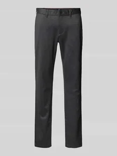 Chinosy o kroju slim fit z wpuszczanymi kieszeniami - Kurtki męskie - miniaturka - grafika 1
