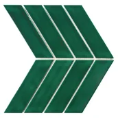 Płytki ceramiczne - Mozaika ceramiczna Royal Chevron Vert 5.2x18 cm - miniaturka - grafika 1