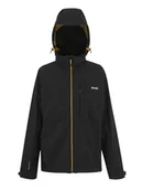 Kurtki i kamizelki sportowe męskie - Regatta Kurtka softshellowa "Hewitts" w kolorze czarnym - miniaturka - grafika 1