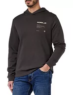 Bluzy męskie - 4F Męska bluza H4Z22-blm025, ciemnobrązowa, S, ciemnobrązowy - miniaturka - grafika 1