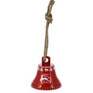 Bombki - CHRISTMAS DECORATION, DEKORACYJNY DZWONEK NA LINIE JUTOWEJ 17X17CM RENIFER - miniaturka - grafika 1