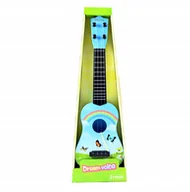 Instrumenty muzyczne dla dzieci - GITARA DLA DZIECI ZABAWKA MUZYCZNA RÓŻNE KOLORY - miniaturka - grafika 1
