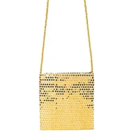 Torebki damskie - Sequined shoulder bag gold - miniaturka - grafika 1