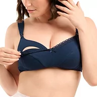 Biustonosze - Biustonosz damski bez Complexe New Calin, granatowy, 90B - miniaturka - grafika 1