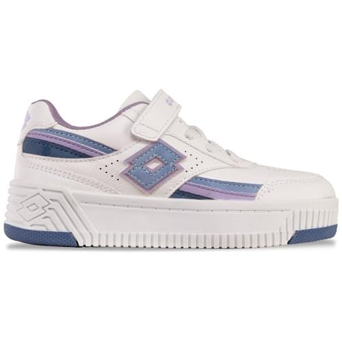 LOTTO Pinadee K sneakersy dziewczęce, Biały, Midblue, 35 EU
