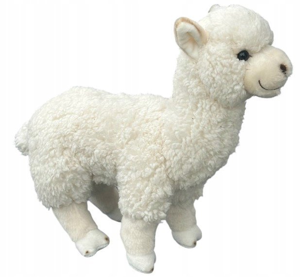 Maskotka Alpaka Lama Kremowa DUBI - 28cm