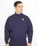 Koszulki i topy damskie - Kappa Alkhe Authentic Fleece damska koszulka treningowa, niebieski (Blue Greystone/Czarny), L - miniaturka - grafika 1