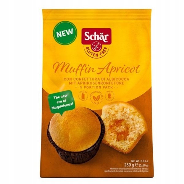 Muffin apricot babeczki morelowe bezglutenowe 250g Schär