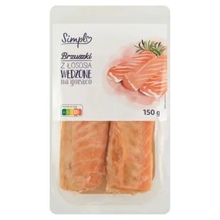 Simpl Brzuszki z łososia wędzone na gorąco 150 g - Ryby wędzone - miniaturka - grafika 1