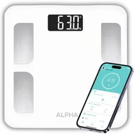 Wagi łazienkowe - Waga Alpha Smart Scale Biały Max 180 kg Bmi - miniaturka - grafika 1