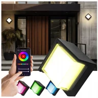 Lampy ogrodowe - Lampa LED zewnętrzna elewacyjna Kinkiet ŚCIENNY natynkowy SMART latarnia - miniaturka - grafika 1