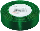Pasmanteria - Brewis Wstążka dekoracyjna satynowa 25mm/32m zielona 19 - miniaturka - grafika 1