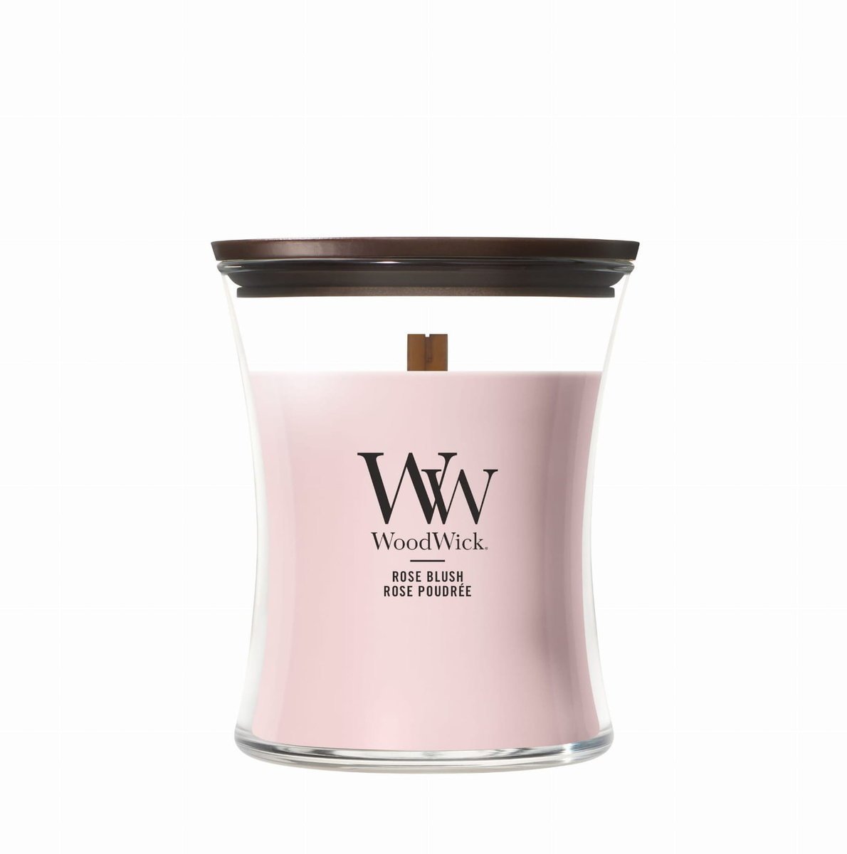 Świeca zapachowa średnia WoodWick Rose Blush