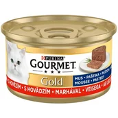 Mokra karma dla kotów - Purina Gourmet Pokarm dla kotów - mus z wołowiną (puszka) - miniaturka - grafika 1