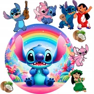 Dodatki do ciast w proszku - ZESTAW OPŁATEK NA TORT+POSTACIE LILO I STICH 20 CM+GRATIS NAPIS - miniaturka - grafika 1