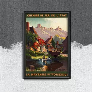 Plakat retro Bretania Francja - Plakaty Plakat retro Bretania Francja - Plakaty - miniaturka - grafika 1