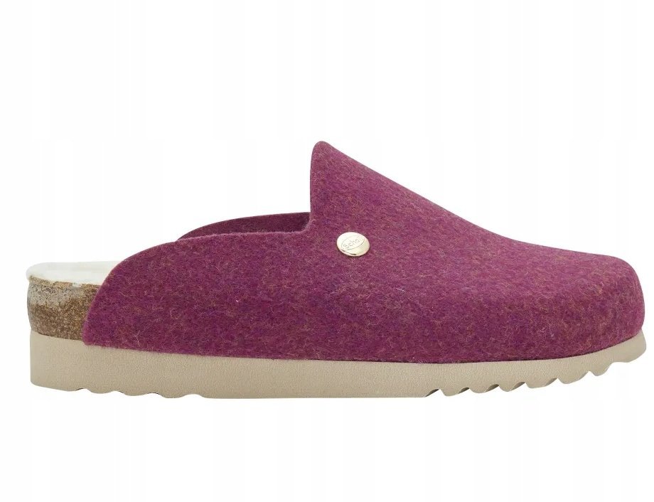 SCHOLL SIRDAL FLUFFY DAMSKIE KAPCIE FIOLETOWE OCIEPLANE 36 CWG