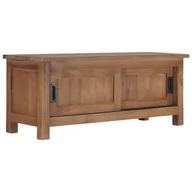 Szafki RTV - vidaXL Szafka pod TV 90 x 30 x 35 cm lite drewno tekowe 286275 - miniaturka - grafika 1