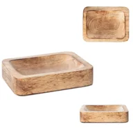 Mydelniczki i dozowniki mydła - Mydelniczka podstawka na mydełko SUBRA z drewna mango 10x13x3cm HOMLA - miniaturka - grafika 1