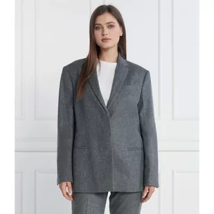 Calvin Klein Wełniana marynarka | Regular Fit - Marynarki i żakiety damskie - miniaturka - grafika 1