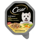 Mokra karma dla psów - Megapakiet Cesar w tackach, 28 x 150 g - Landragout, kurczak z warzywami i brązowym ryżem - miniaturka - grafika 1