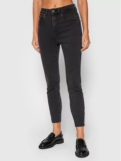 Spodnie damskie - Noisy May Jeansy Magnes 27017835 Czarny Skinny Fit - grafika 1