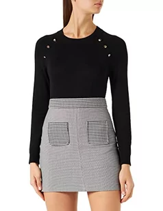 NAF Spódnica damska, Czarny/biały chip, 44 - Spódnice - miniaturka - grafika 1