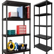 Szafy i regały magazynowe - Regał Magazynowy Plastikowy Garażowy Warsztatowy Mocny 5 Półek 125 Kg 171cm - miniaturka - grafika 1