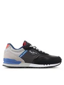 Buty dla chłopców - Pepe Jeans Sneakersy London One Cover B PBS30538 Czarny - miniaturka - grafika 1