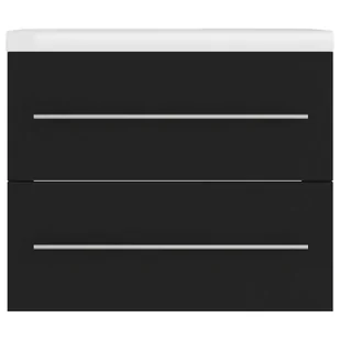 Lumarko Szafka z wbudowaną umywalką, czarna, płyta wiórowa - Szafki łazienkowe Lumarko Szafka z wbudowaną umywalką, czarna, płyta wiórowa - Szafki łazienkowe - miniaturka - grafika 7