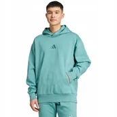Bluzy męskie - Bluza męska adidas ALL SZN Fleece turkusowa JW0156 XL - miniaturka - grafika 1