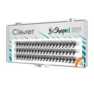Sztuczne rzęsy i akcesoria - Clavier Clavier - BeShaped - Sztuczne rzęsy w kępkach typu B - 11 mm - miniaturka - grafika 1