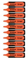 Zakreślacze - Donau Zakreślacz D-Text Pomarańczowy 10 sztuk - miniaturka - grafika 1
