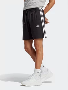 Spodenki damskie - adidas Szorty sportowe Essentials 3-Stripes Shorts IC9378 Czarny Regular Fit - grafika 1