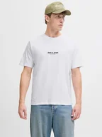 Koszulki męskie - Jack & Jones Koszulka w kolorze białym - miniaturka - grafika 1