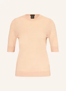 Boss Dzianinowa Koszulka Farbella rosa - BOSS - Swetry damskie - miniaturka - grafika 1