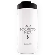 Kubki termiczne - Kubek termiczny Dr.Bacty Notus 360 ml - Mam bogatego męża - biały - miniaturka - grafika 1