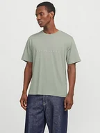 Koszulki męskie - Jack & Jones Koszulka w kolorze zielonym - miniaturka - grafika 1