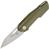 Scyzoryki - Bestech Knives Toddler Satin+stonewash 14C28N G10 OD Green BG64B - miniaturka - grafika 1