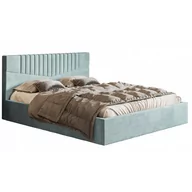 Łóżka - Tapicerowane łóżko 160x200 Landes 4X - 48 kolorów - miniaturka - grafika 1