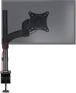 Duronic DM451X2 Uchwyt biurkowy do monitora 13 kg  VESA 75 lub VESA 100 wieszak ramię na 1 monitor 10 lat gwarancji stojak regulacja monitora czarny - Uchwyty do monitorów - miniaturka - grafika 1