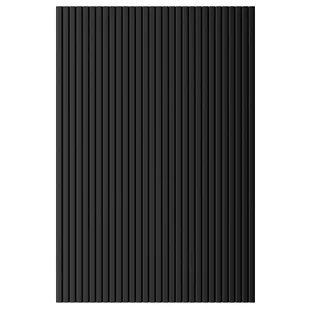 Panele ścienne 3D Lamel rolowany 90x40 cm Czarny - Panele ścienne i boazeria - miniaturka - grafika 1