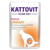 Mokra karma dla kotów - Kattovit Urinary łosoś 12x85g saszetka - miniaturka - grafika 1