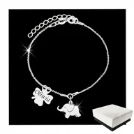 Biżuteria dla dzieci - Bransoletka dla Dziewczynki Koniczynka GRAWER 925 - miniaturka - grafika 1