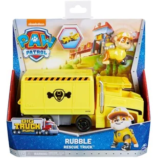 Psi Patrol Big Truck Pups ciężarówka Rubble figurka i pojazd - Samochody i pojazdy dla dzieci - miniaturka - grafika 1