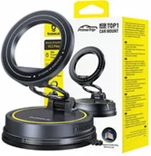 Uchwyty samochodowe do telefonów - Baseus PrimeTrip VC2 Flex Magnetyczny Uchwyt Samochodowy z Przyssawką Czarny - miniaturka - grafika 1